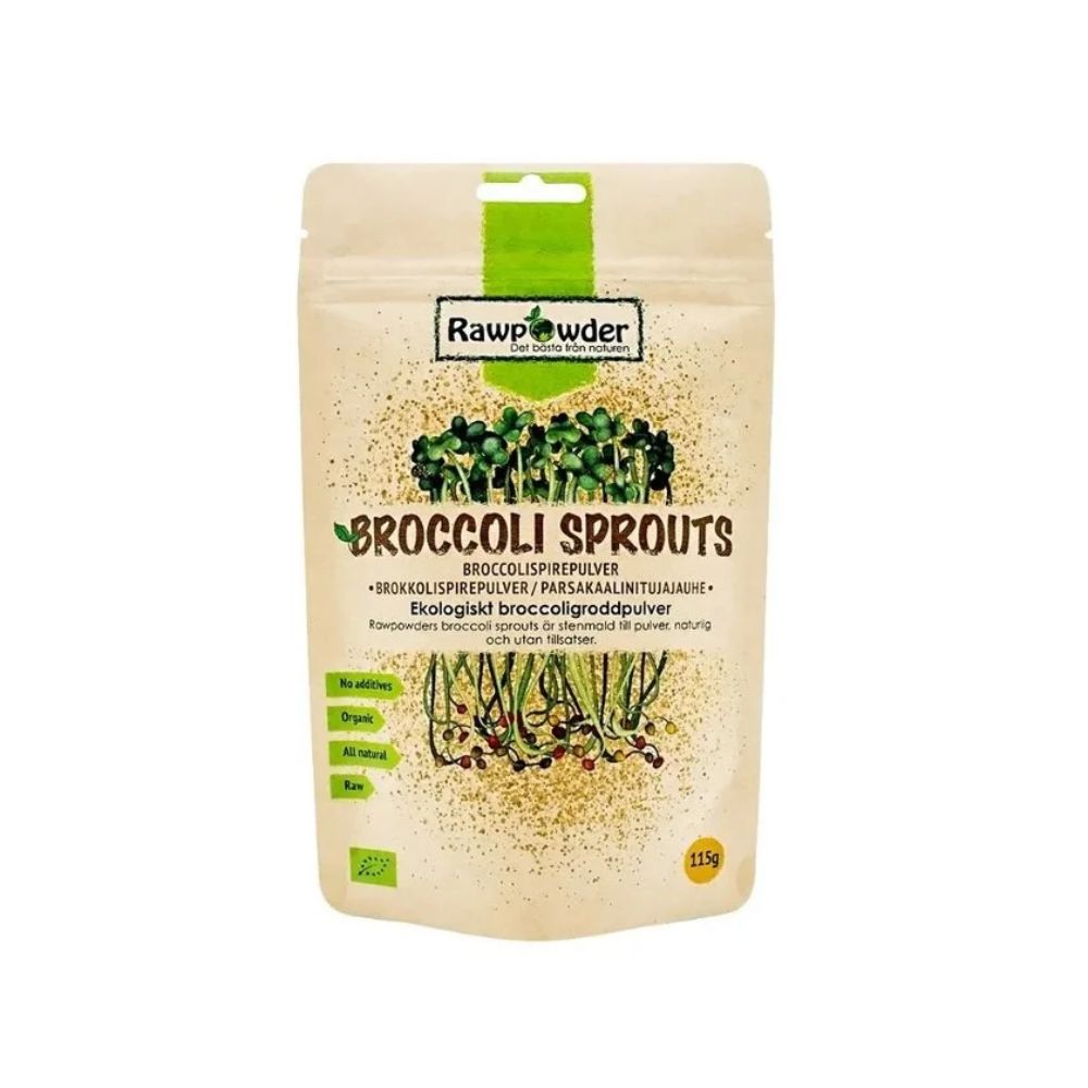 Økologisk Brokkolispirepulver - 115g