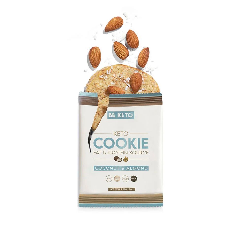 BeKeto Keto Cookie Coconut & Almond – åpen pakke