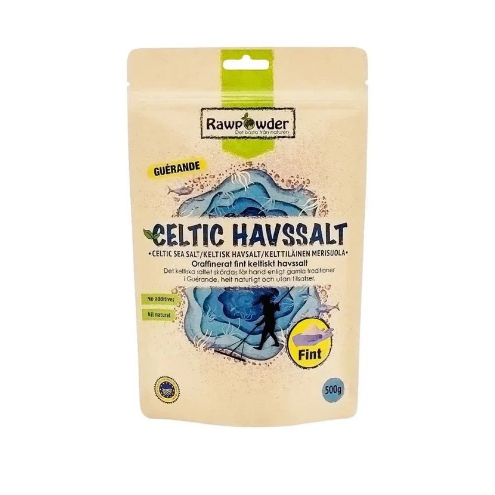Rawpowder Celtic Havssalt Fint 500 g i pose