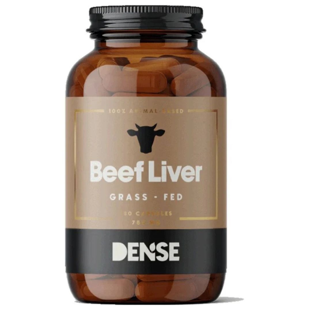 DENSE Beef Liver - 180 kapsler – Ren lever, ingenting annet