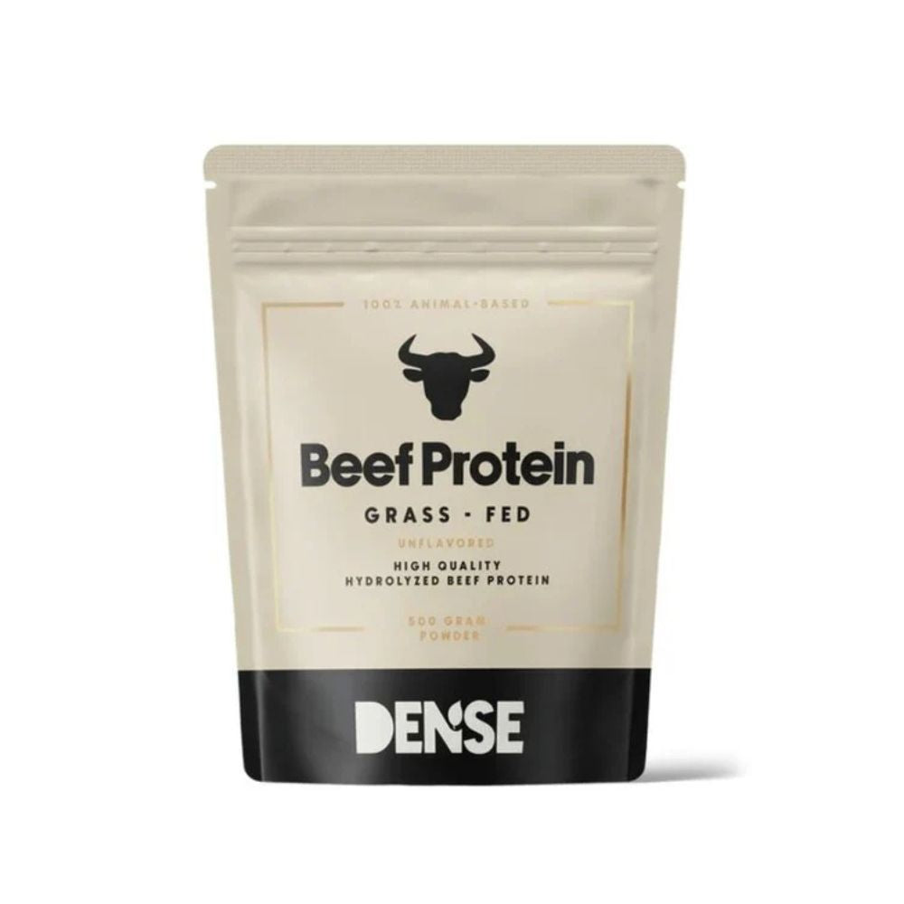 DENSE Beef Protein Naturell 500 g, hydrolysert storfeproteinpulver fra gressfôret storfe