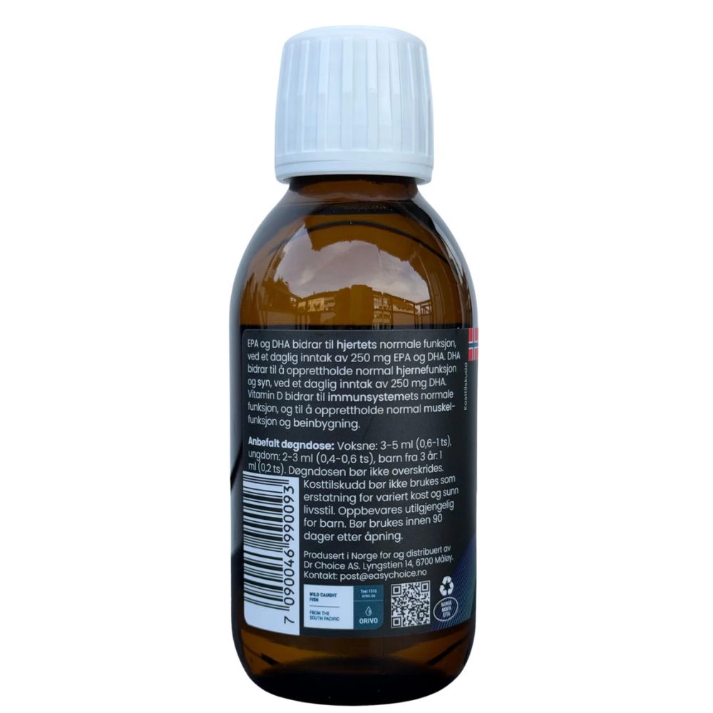 EasyChoice Omega-3 Original flytende omega-3 i 150 ml flaske