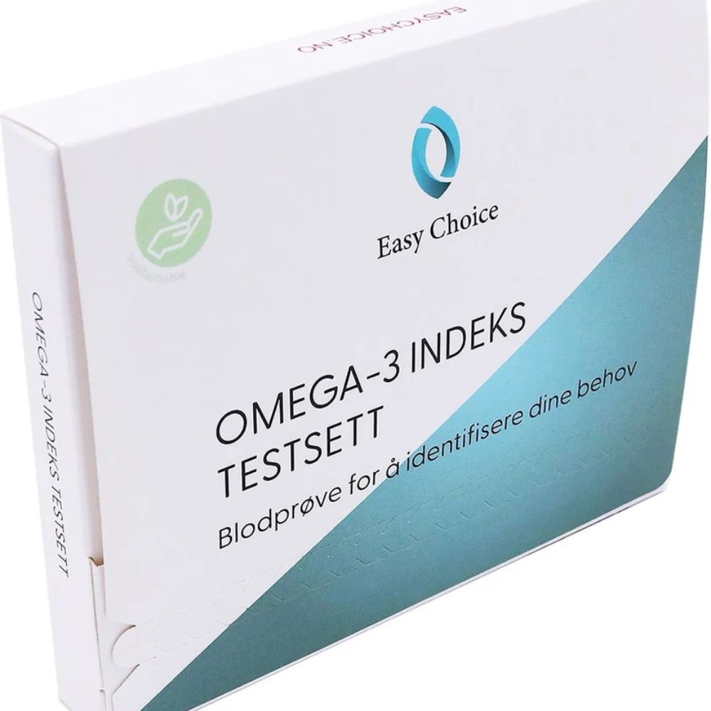 Easychoice Omega-3 Indeks testsett, testkit sett forfra
