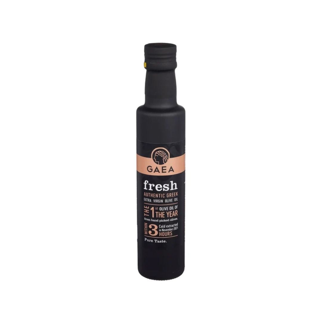GAEA Fresh extra virgin olivenolje i 250 ml flaske, sett forfra