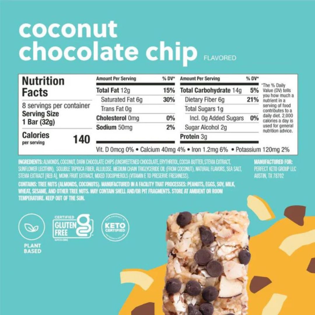 Nola Bar- Coconut- Ingredients