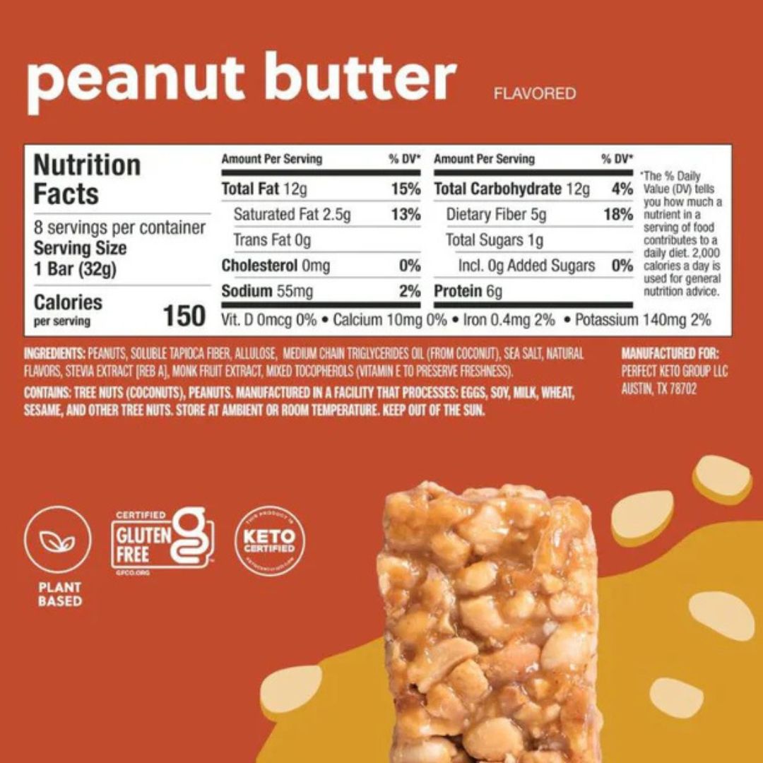 Nola Bar- Peanut- Ingredients