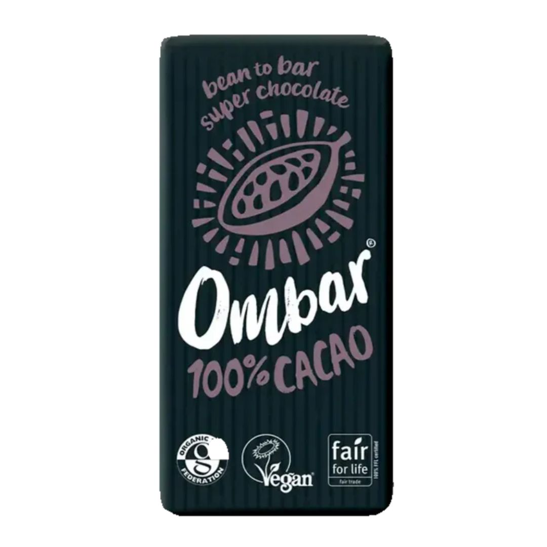 100% Kakao Sjokolade – Rå & Økologisk, 35g