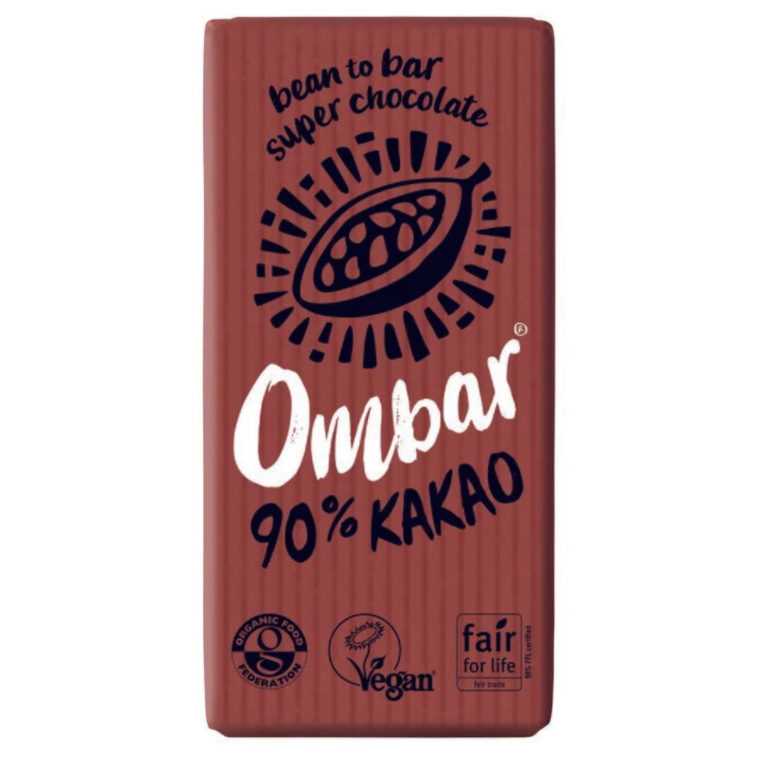 90% Kakao Sjokolade – Rå & Økologisk, 35g