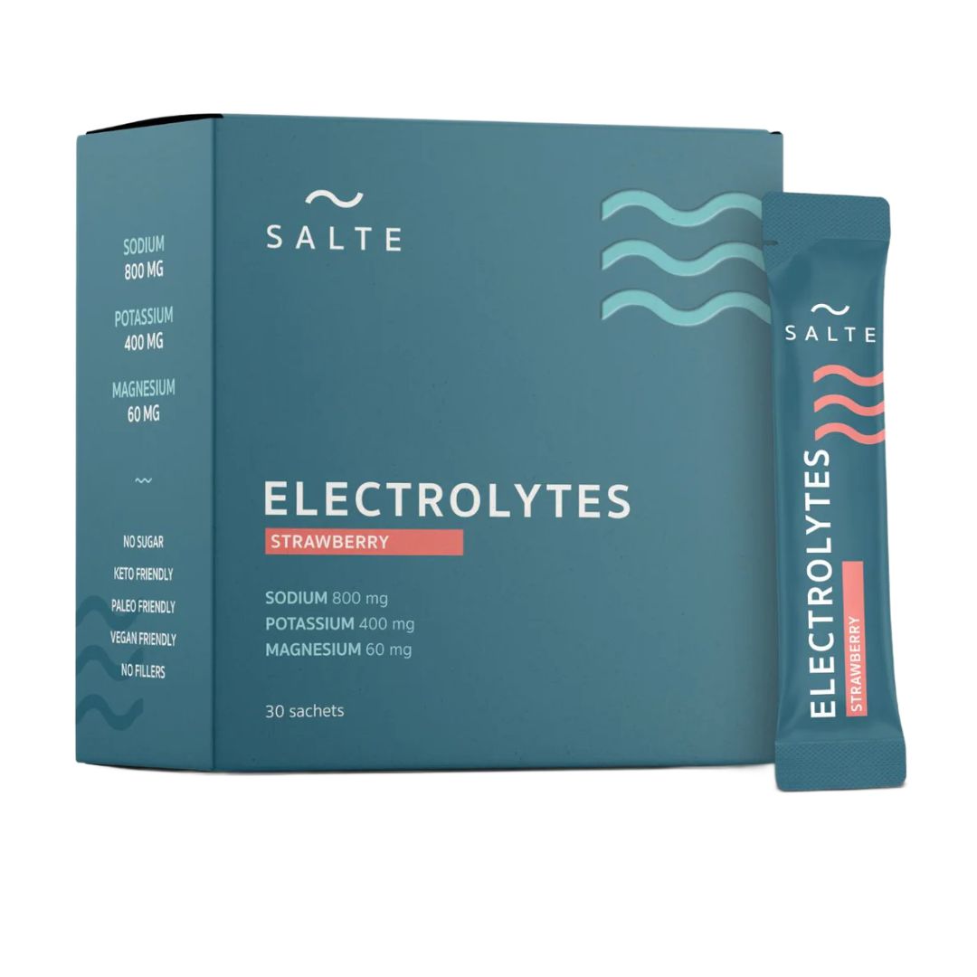 Elektrolytter - jordbær - 30 poser